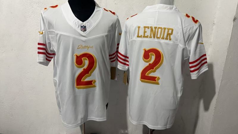 Men San Francisco 49ers #2 Lenoir white Nike NFL 2025 Jersey->san francisco 49ers->NFL Jersey